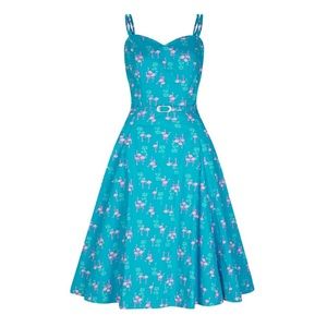 Collectif vintage swing flamingo dress
